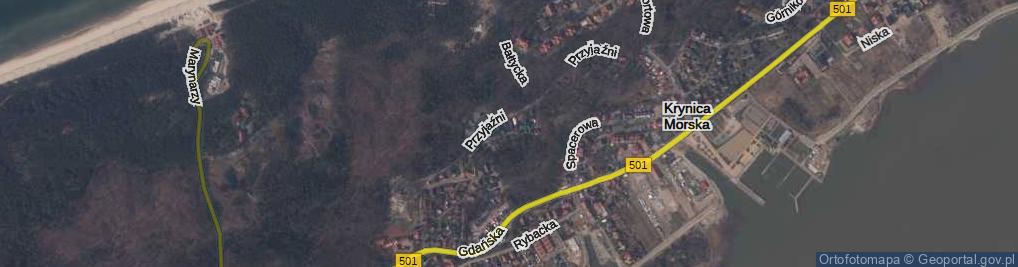 Zdjęcie satelitarne Tkaczy ul.